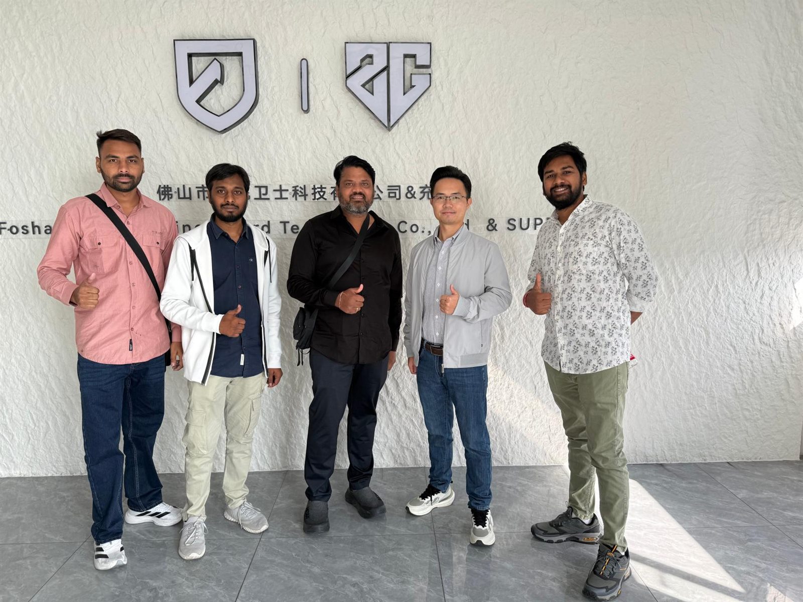 International buyer visit at our Foshan manufacturing company.