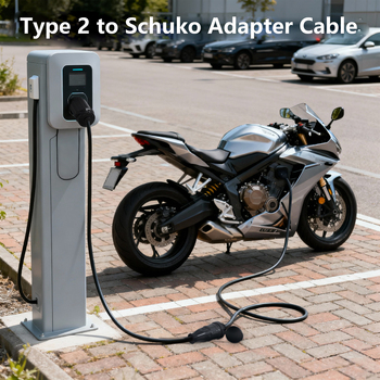 3.6 kW Type 2 to Schuko adapter with TPU cable