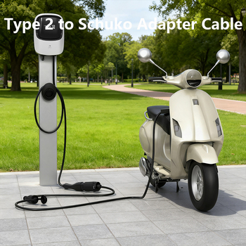 0.6 metre Type 2 to Schuko adapter for micromobility charging